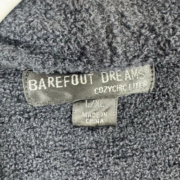 Barefoot Dreams Cozychic Lite Calypso Wrap Dark Gray Open Cardigan Size L XL - Picture 6 of 8